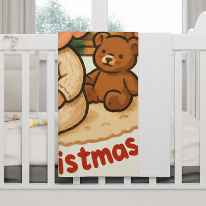 Cozy Holiday Baby Blanket with Cute Christmas Design