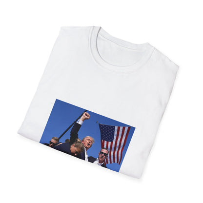 Copy of Trump’s Iconic moment /Unisex Softstyle T-Shirt