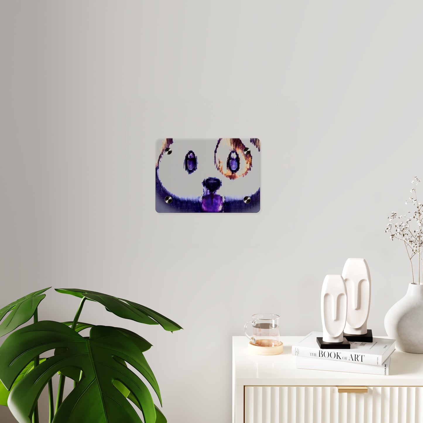 Cute Panda Acrylic Wall Art Panels